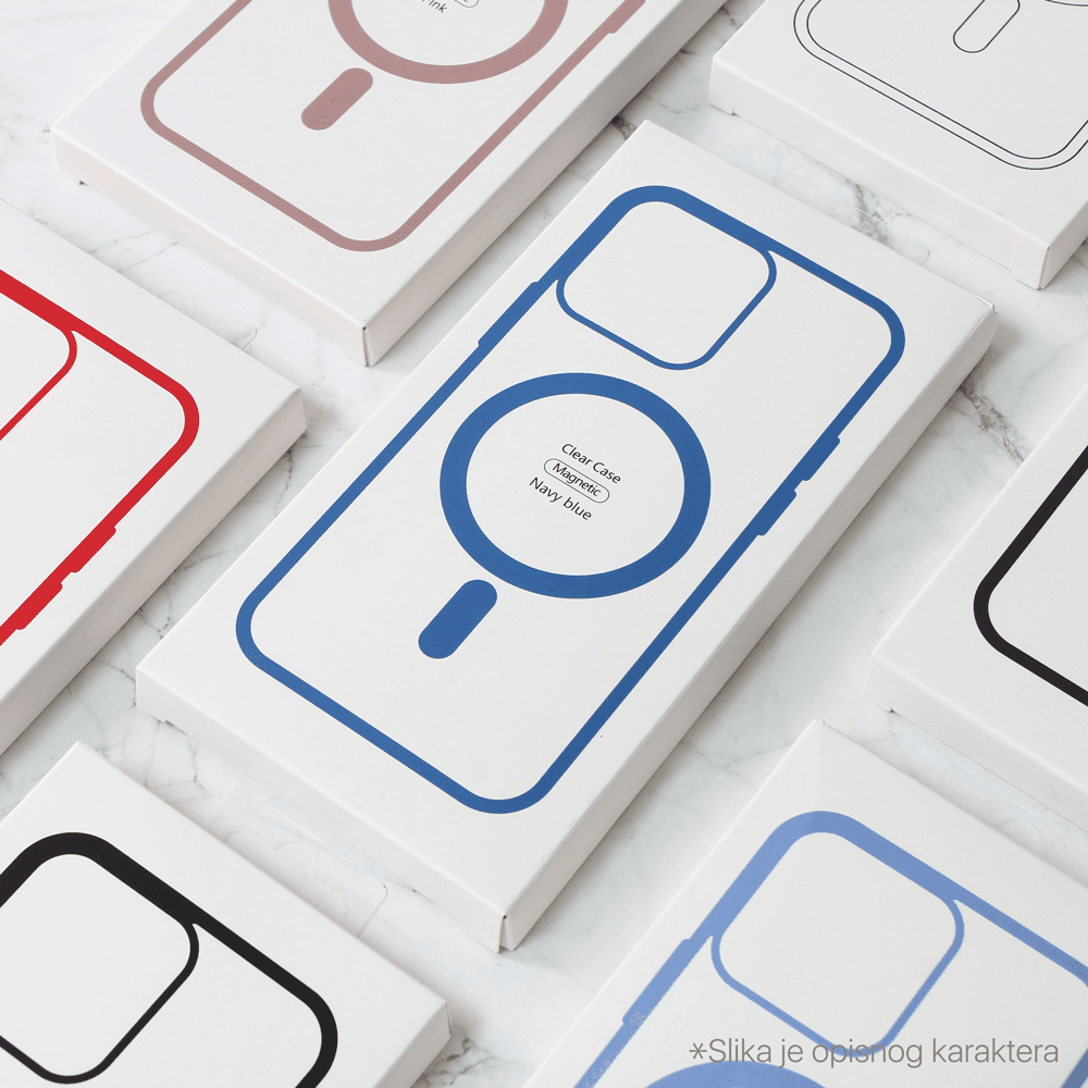 Torbica Magsafe Frame Color za Iphone 15 Pro 6.1 Crvena