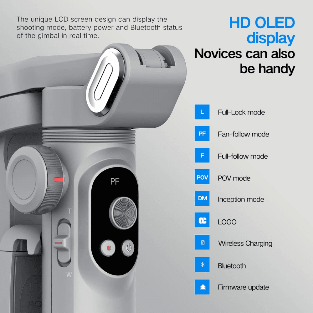 Stabilizator Gimbal Smart X Pro Sivi