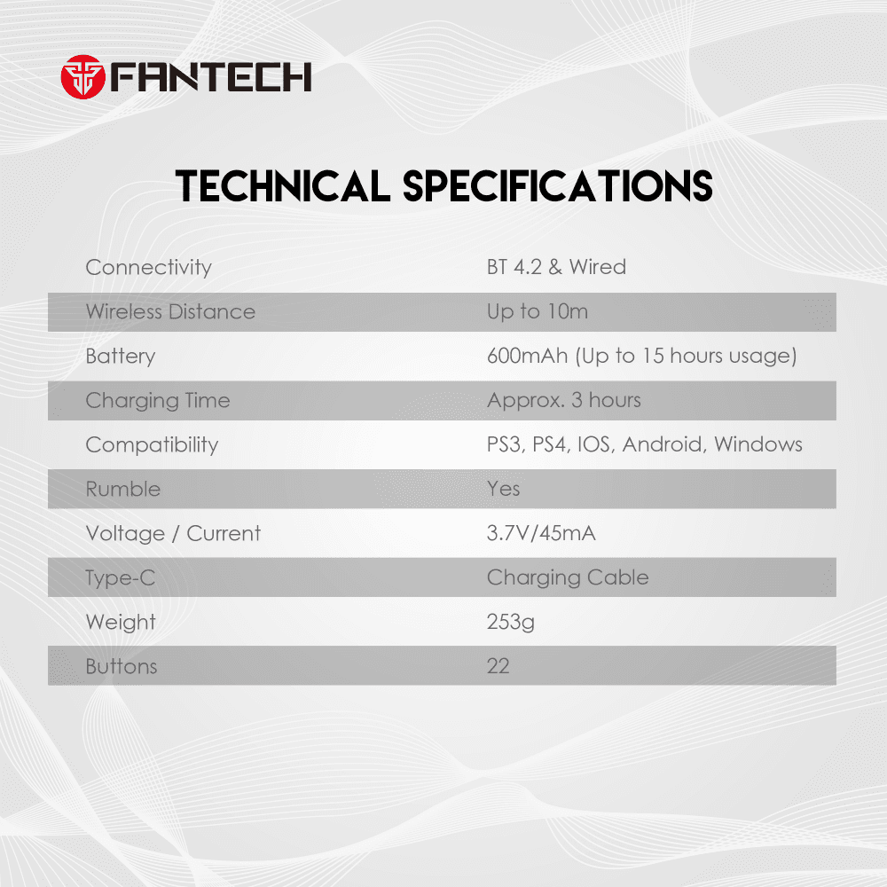 Joypad Wireless Fantech WGP14 Sakura
