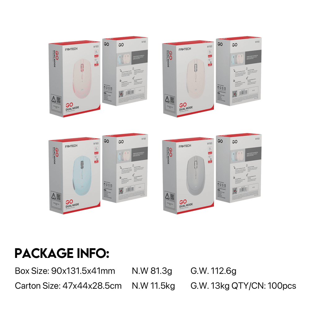 Kancelarijski Wireless Mis Fantech W193 Bez