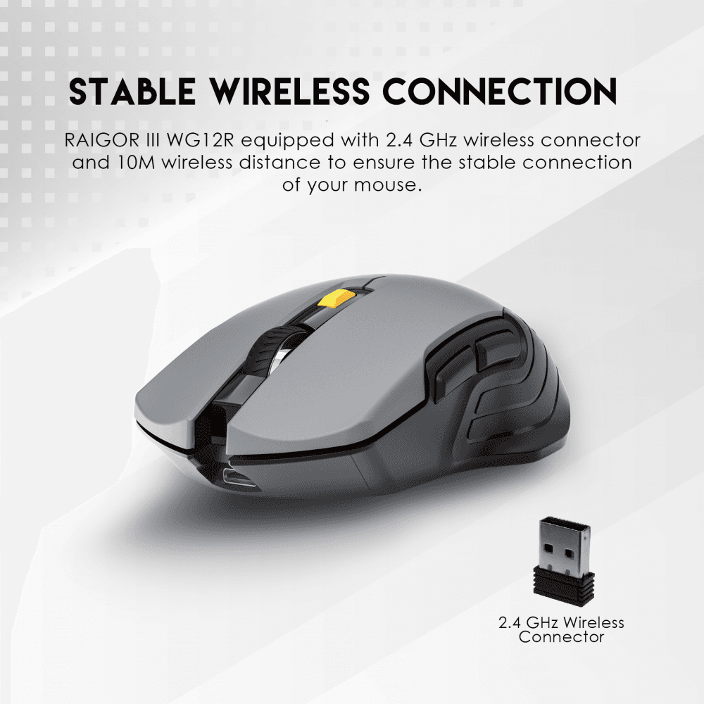 Mis Wireless Fantech WG12R Raigor III Crni