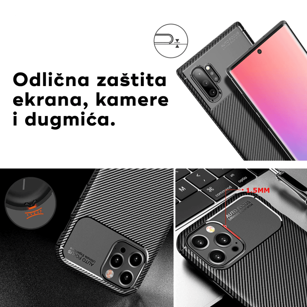 Torbica Defender Carbon za Xiaomi 14 Pro Crna