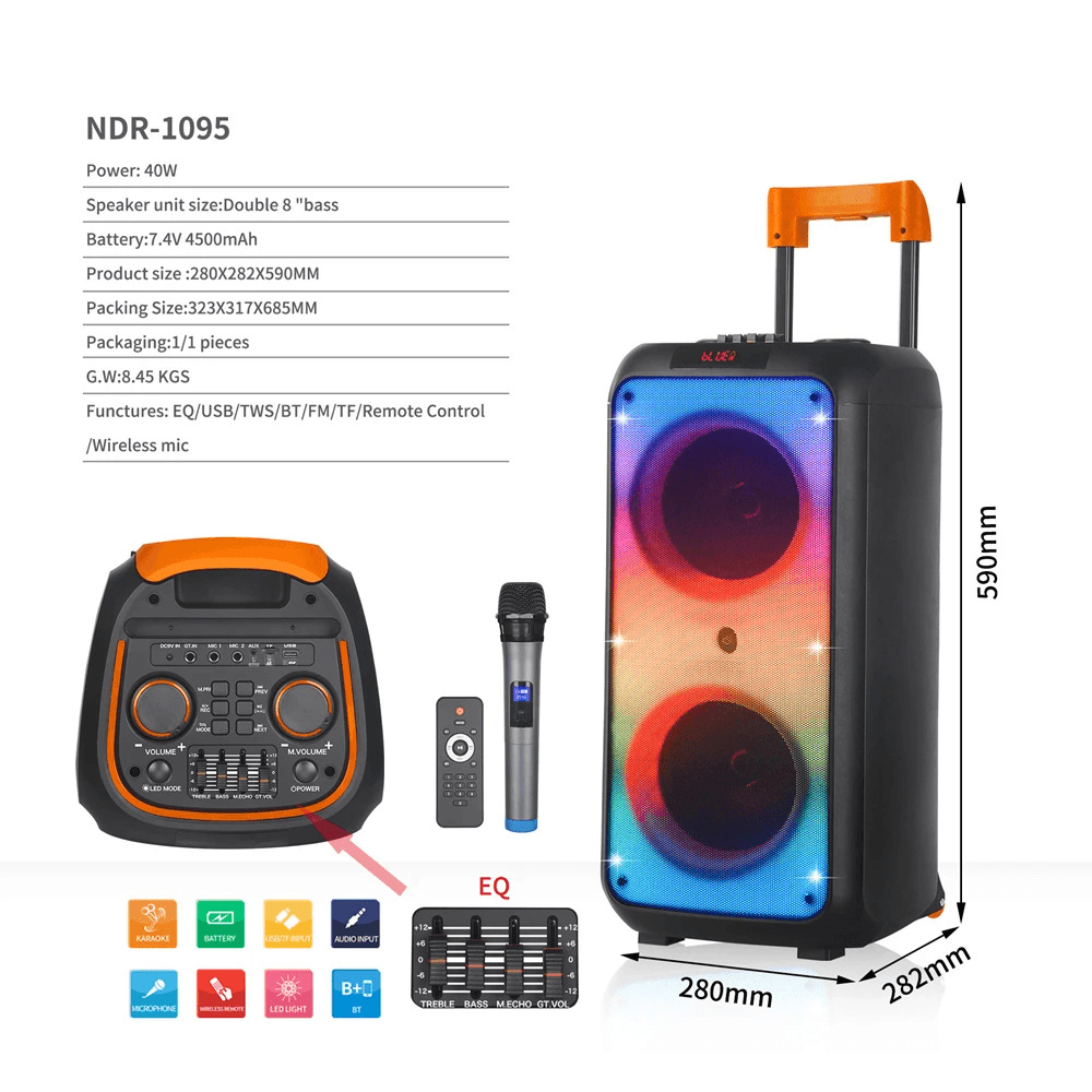 Bluetooth Zvucnik Ndr-1095