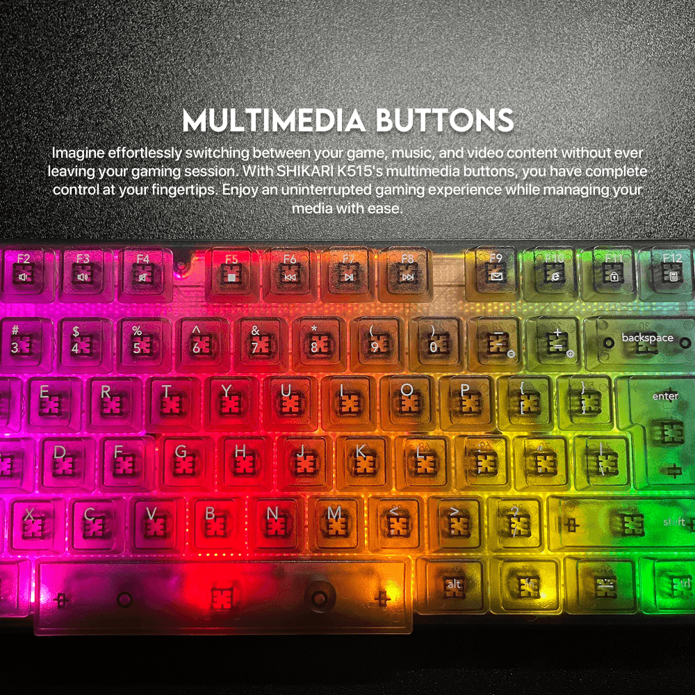 Tastatura Gaming Fantech K515 Shikari Crna