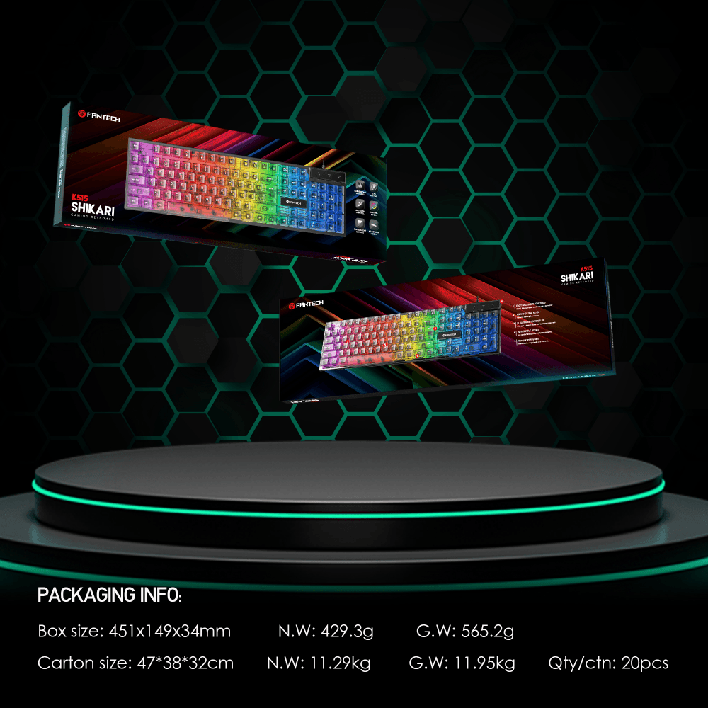 Tastatura Gaming Fantech K515 Shikari Crna