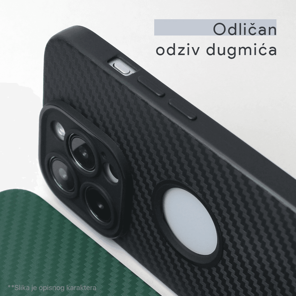 Torbica Carbon Stripe za Xiaomi Redmi A1 Crna