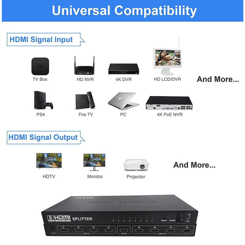 HDMI Switch 8 Porta Jwd-h8