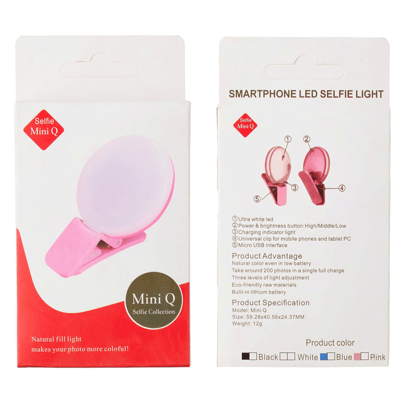 LED Selfie Stipaljka Crna