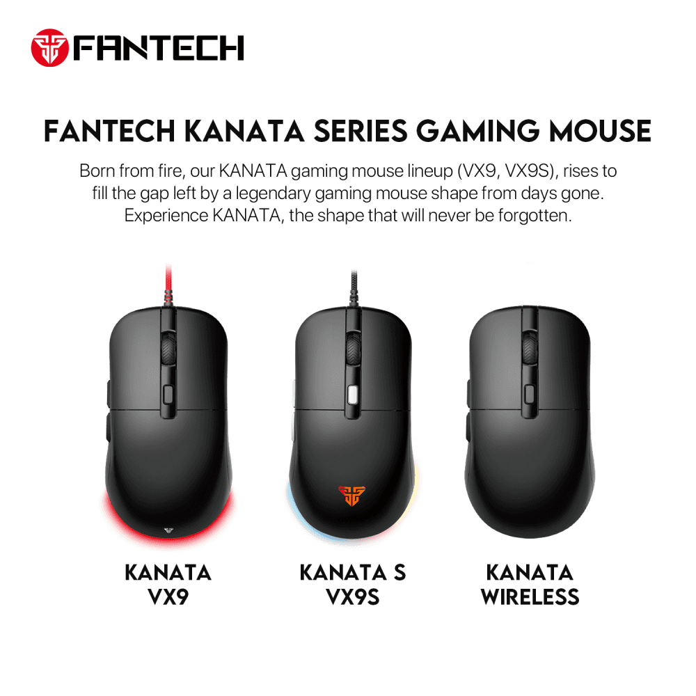 Mis Gaming Fantech VX9S Kanata S Crni