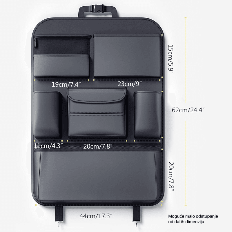 Organizer za Auto Sediste Tip 2 Crni