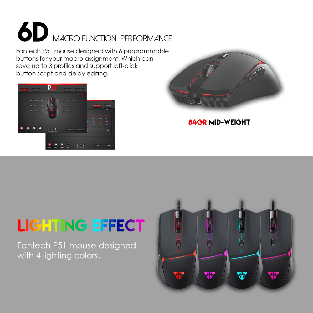 Combo Set Gaming Fantech P51 Power 5U1