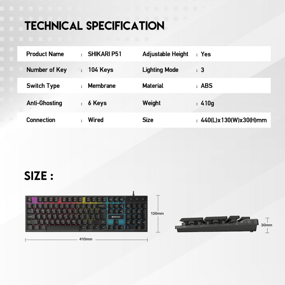 Combo Set Gaming Fantech P51 Power 5U1