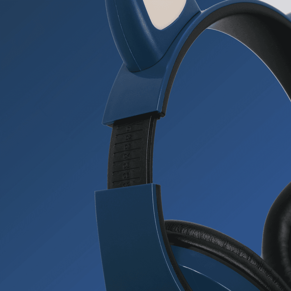 Bluetooth Slusalice Cat Ear Tamno Plave