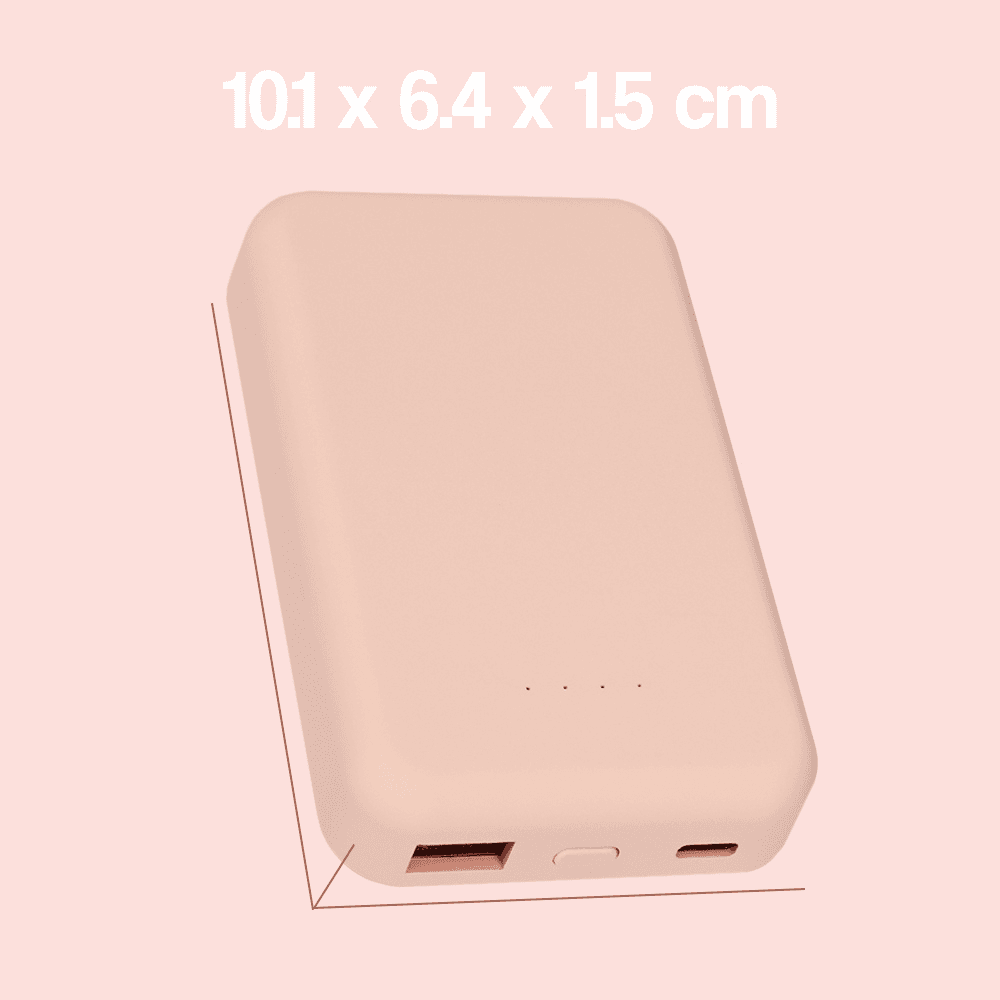 Power Bank Prenosiva Baterija Magsafe PD 5000 Mah Roze
