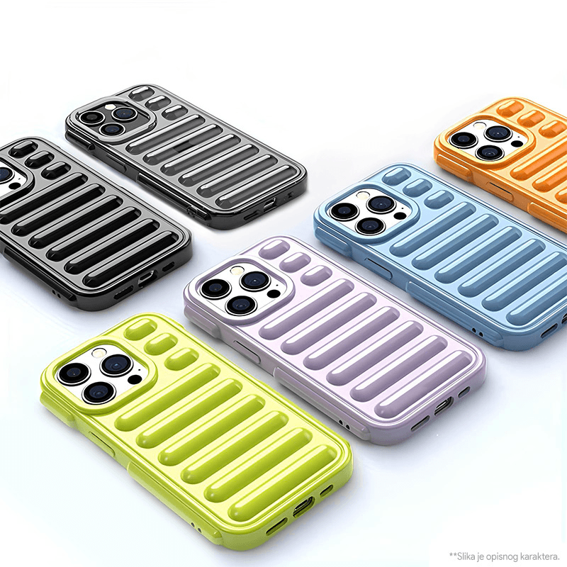 Torbica Color Rib za Iphone 15 Pro 6.1 Siva