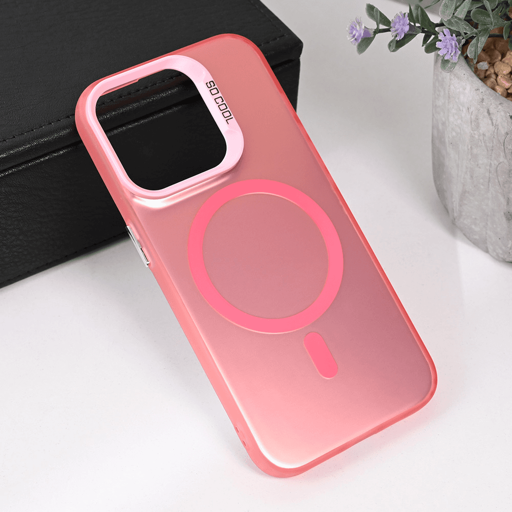 Torbica Magsafe Clear za Iphone 14 Pro 6.1 Roze