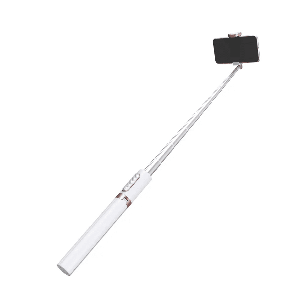 Selfie Stick M18 Mini + Tripod Beli/roze