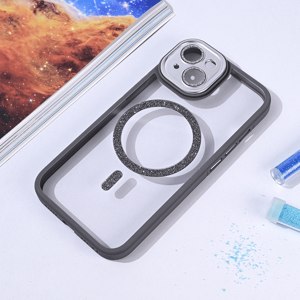 Torbica Magsafe Shining za Iphone 14 6.1 Siva