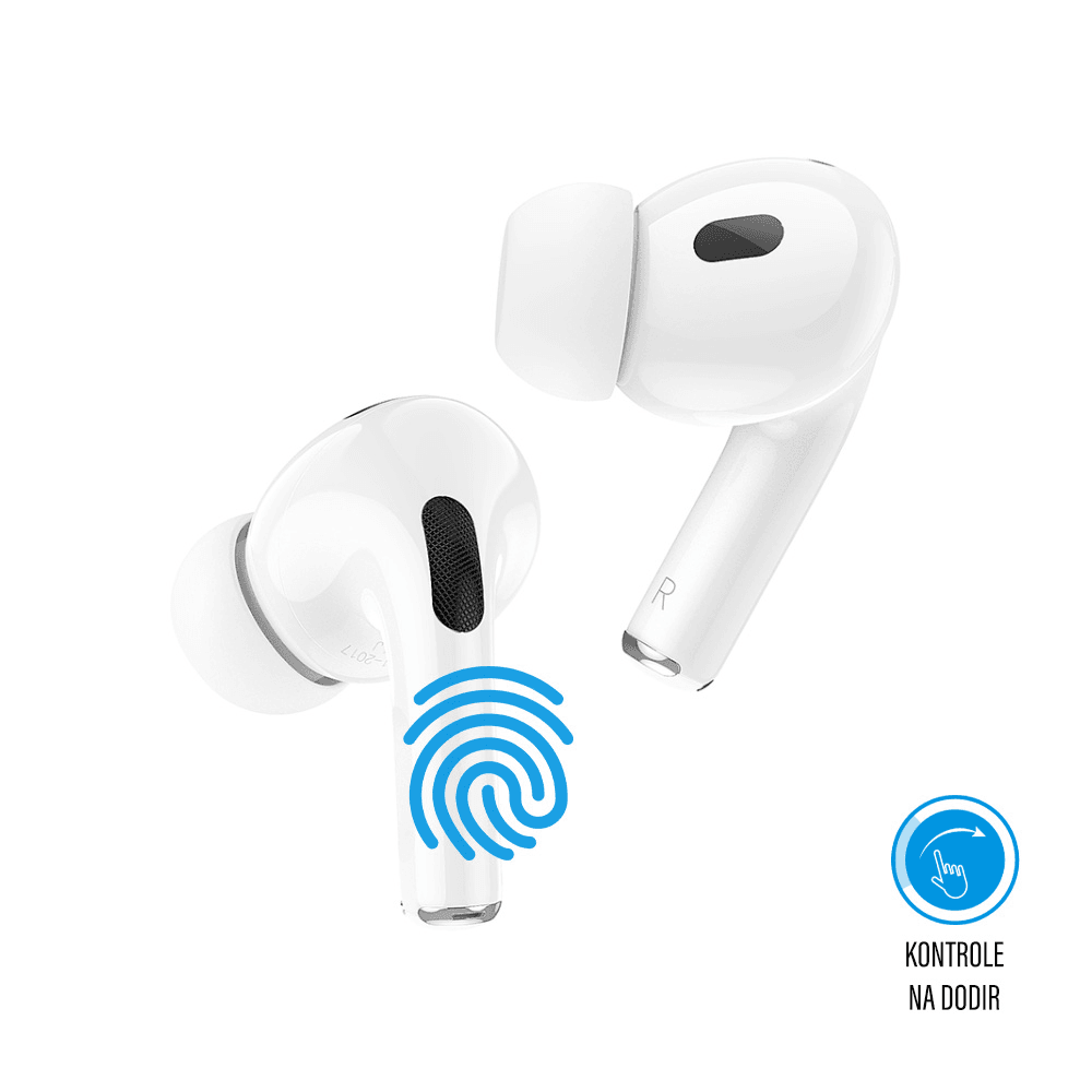 Bluetooth Slusalice Teracell Airbuds Pro Bele