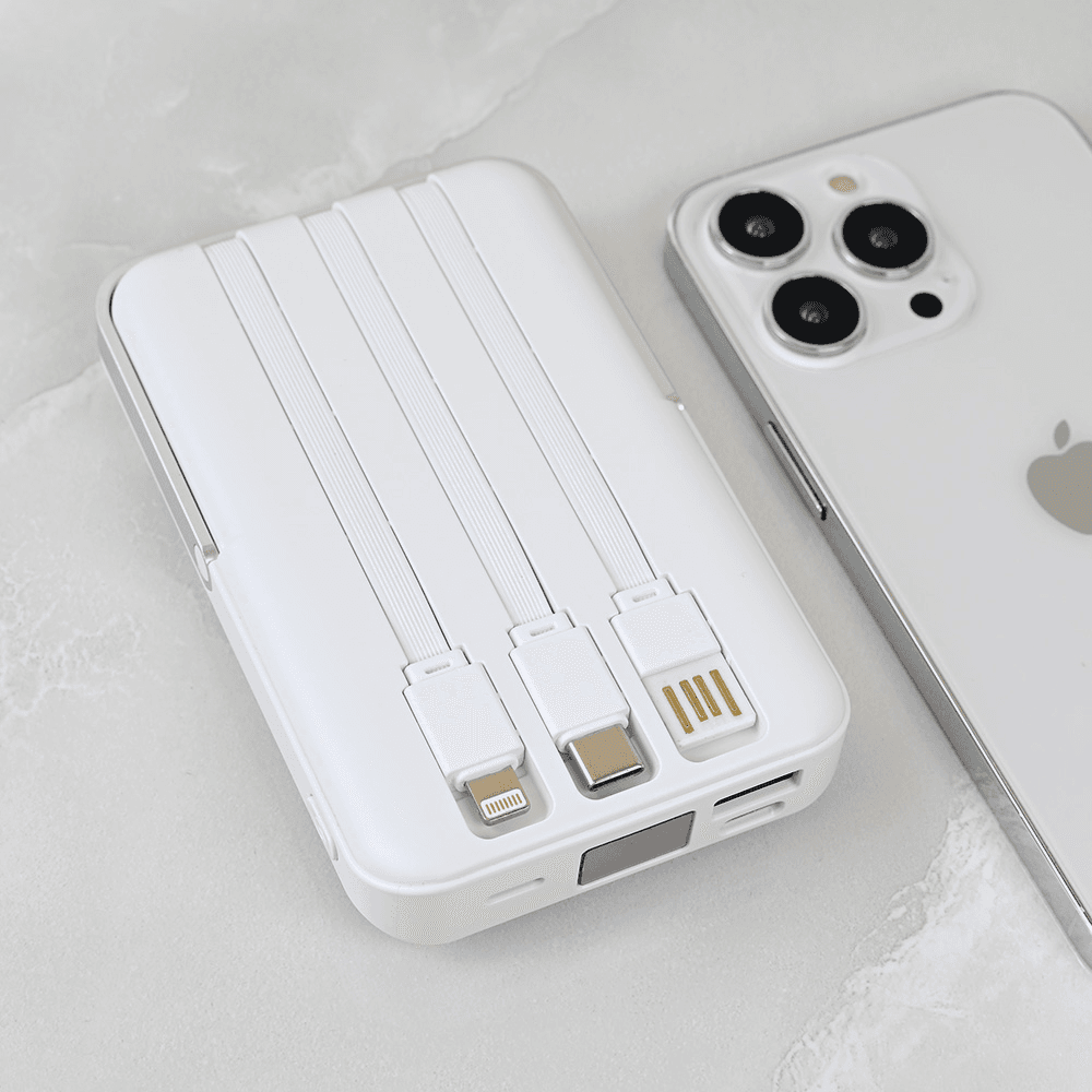 Power Bank Prenosiva Baterija Magsafe Oxpower PD W102 10000mah Bela