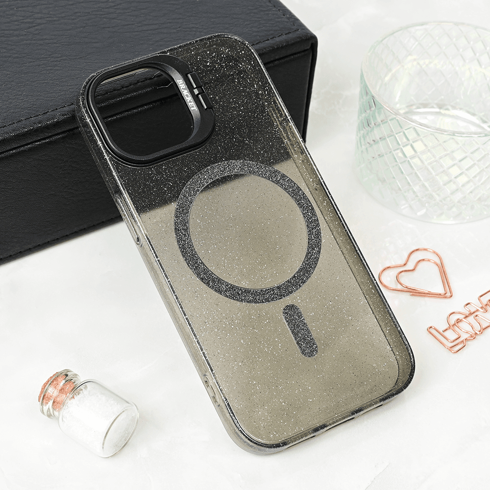 Torbica Magsafe Sparkle za Iphone 14 6.1 Crna
