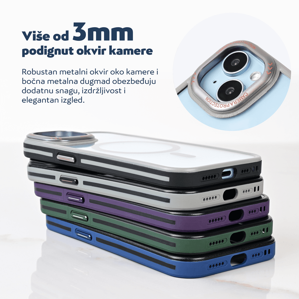 Torbica Magsafe Trendy za Iphone 16 6.1 Siva