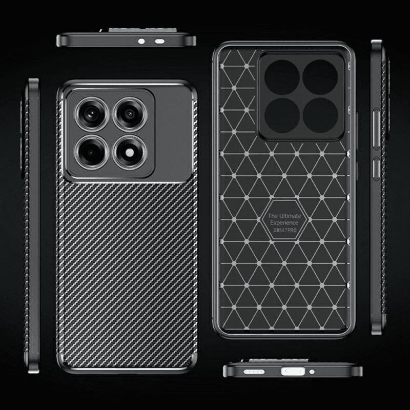 Torbica Defender Carbon za Xiaomi 14T Pro Crna