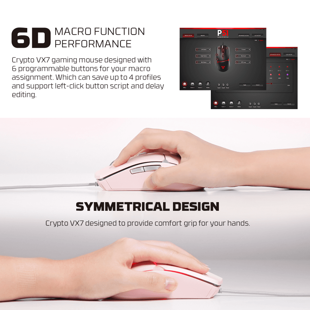 Combo Set Gaming Fantech P51 Power 5U1 Sakura