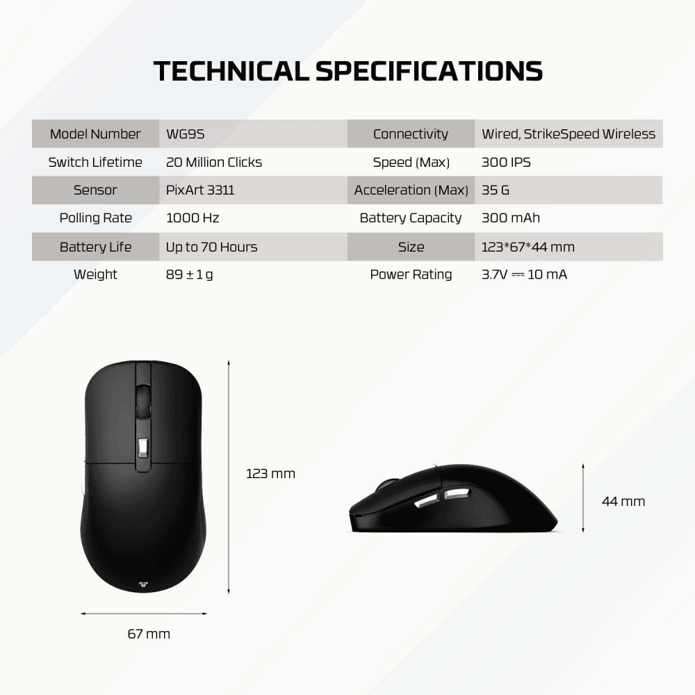 Mis Wireless Gaming Fantech WG9S Kanata S Zuti