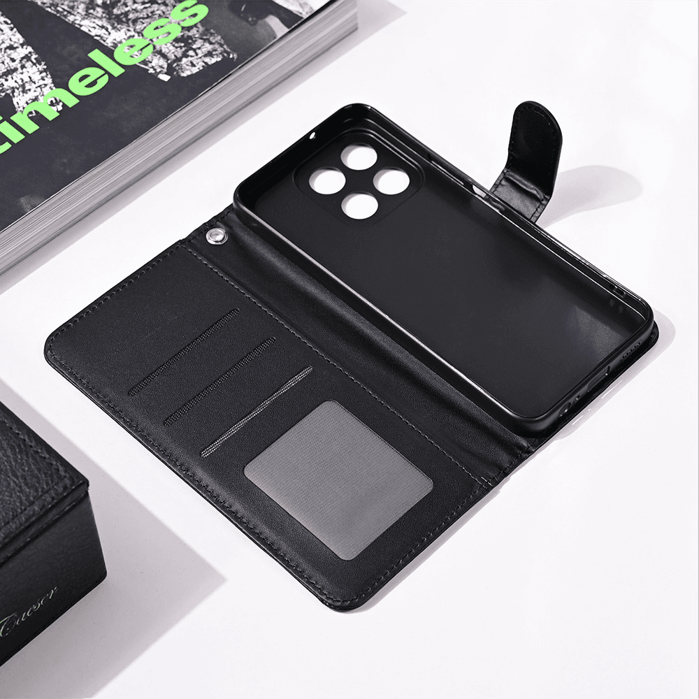 Torbica Wallet Romb za Honor X6B Crna