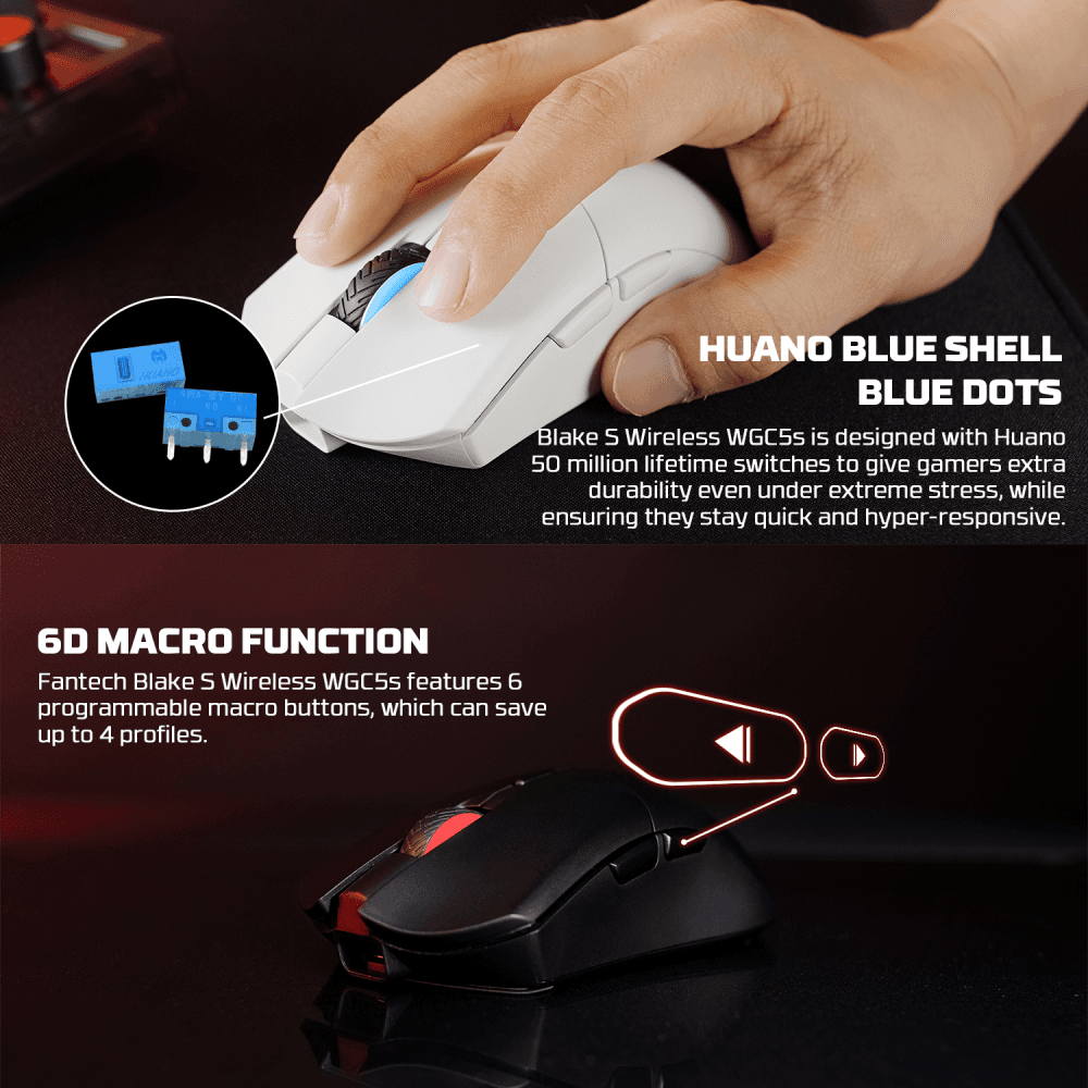 Mis Wireless Gaming Fantech WGC5S Blake Crni