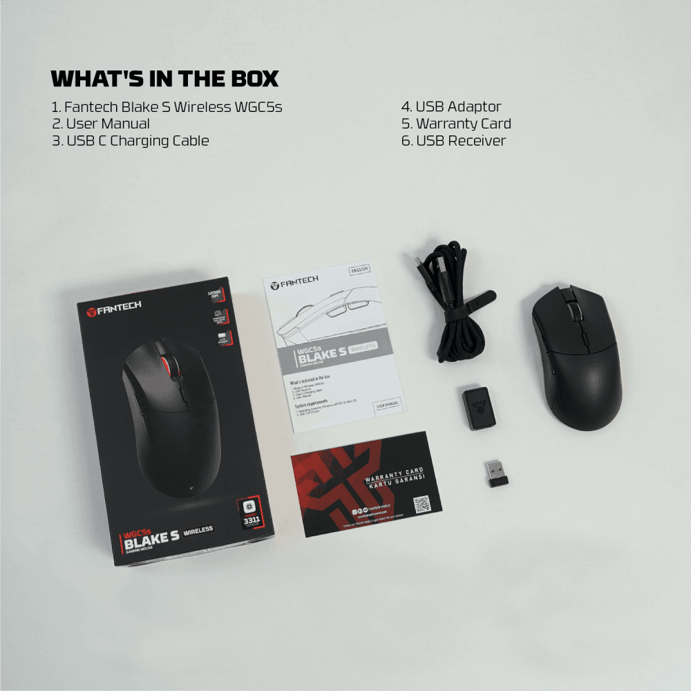 Mis Wireless Gaming Fantech WGC5S Blake Crni