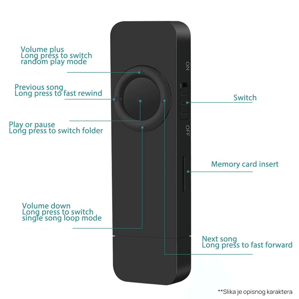MP3 Player LWD Basic 8GB Plavi