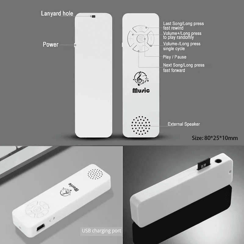MP3 Player LWD Music 8GB Crni