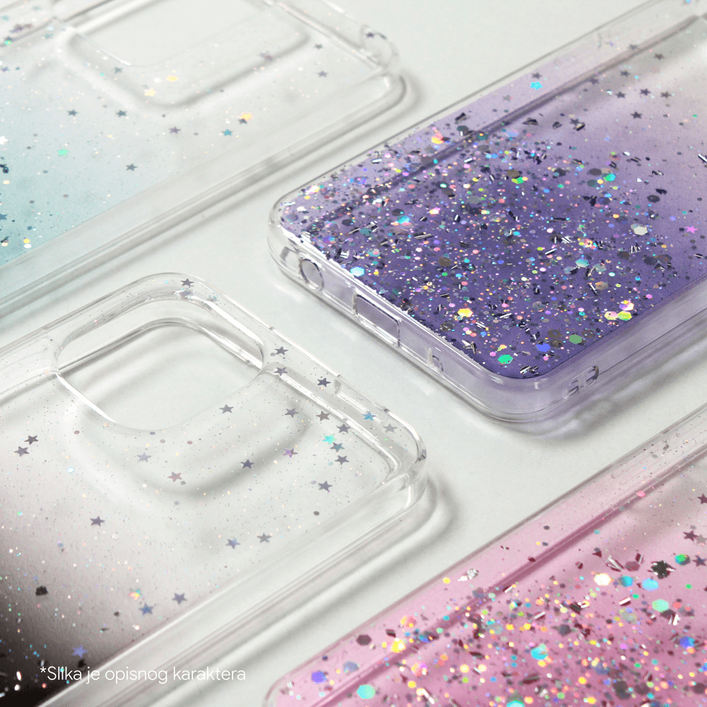 Torbica Silikonska Glitter za Honor 200 Roze