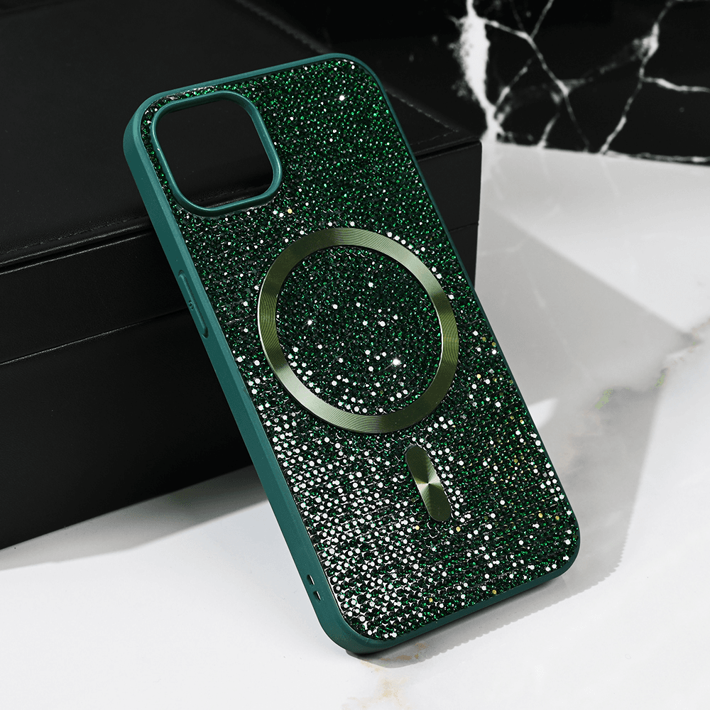 Torbica Magsafe Glam za Iphone 14 6.1 Zelena