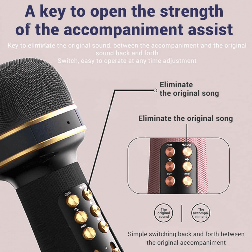 Bluetooth Mikrofon WS898 Crveni