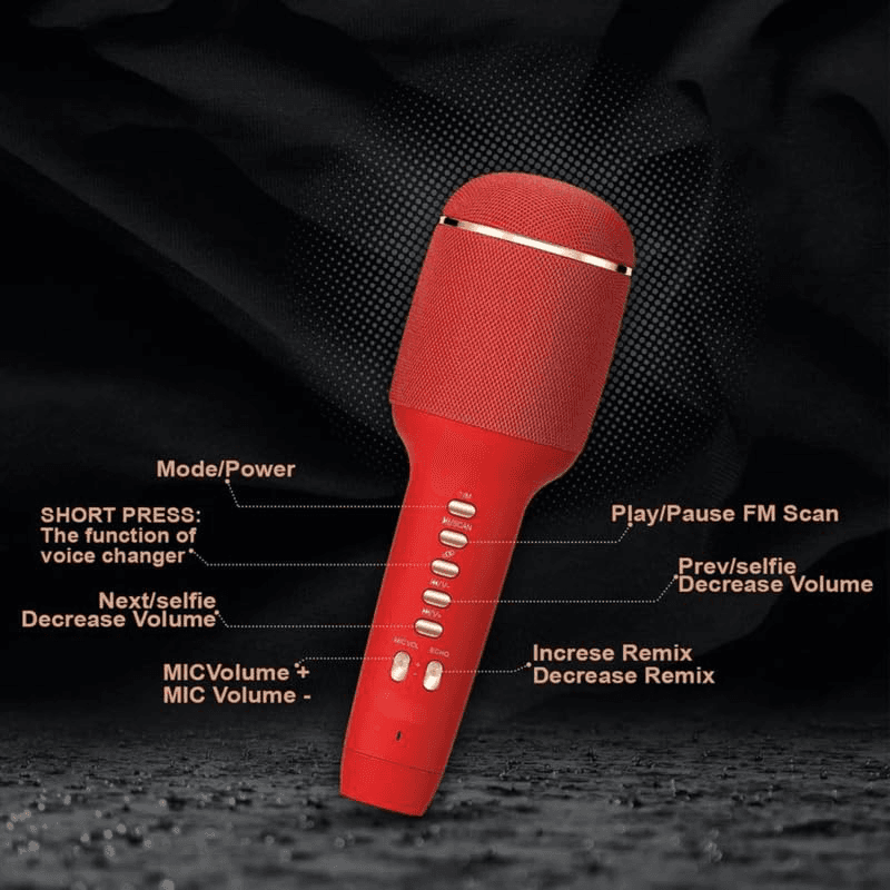 Bluetooth Mikrofon WS900 Roze