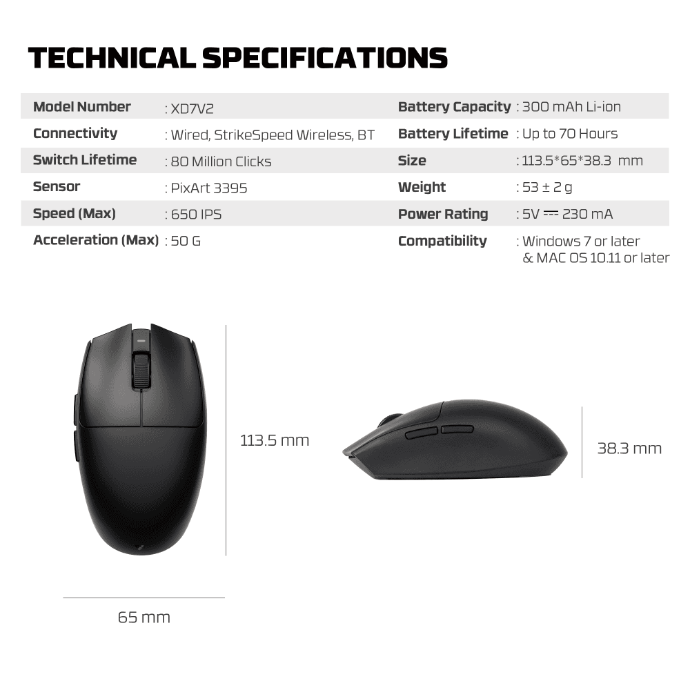 Mis Wireless Gaming Fantech XD7V2 Aria II Beli