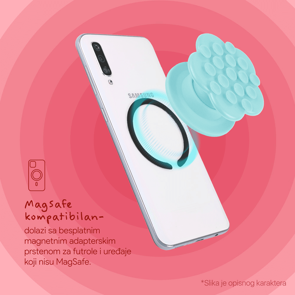 Stiker za Mobilni Telefon Magnetic Flower Pink