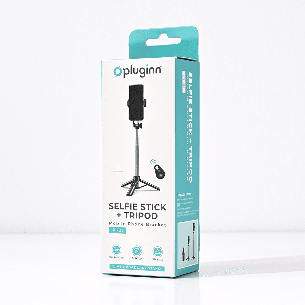 Selfie Stick + Tripod Pluginn PI-01 Crni