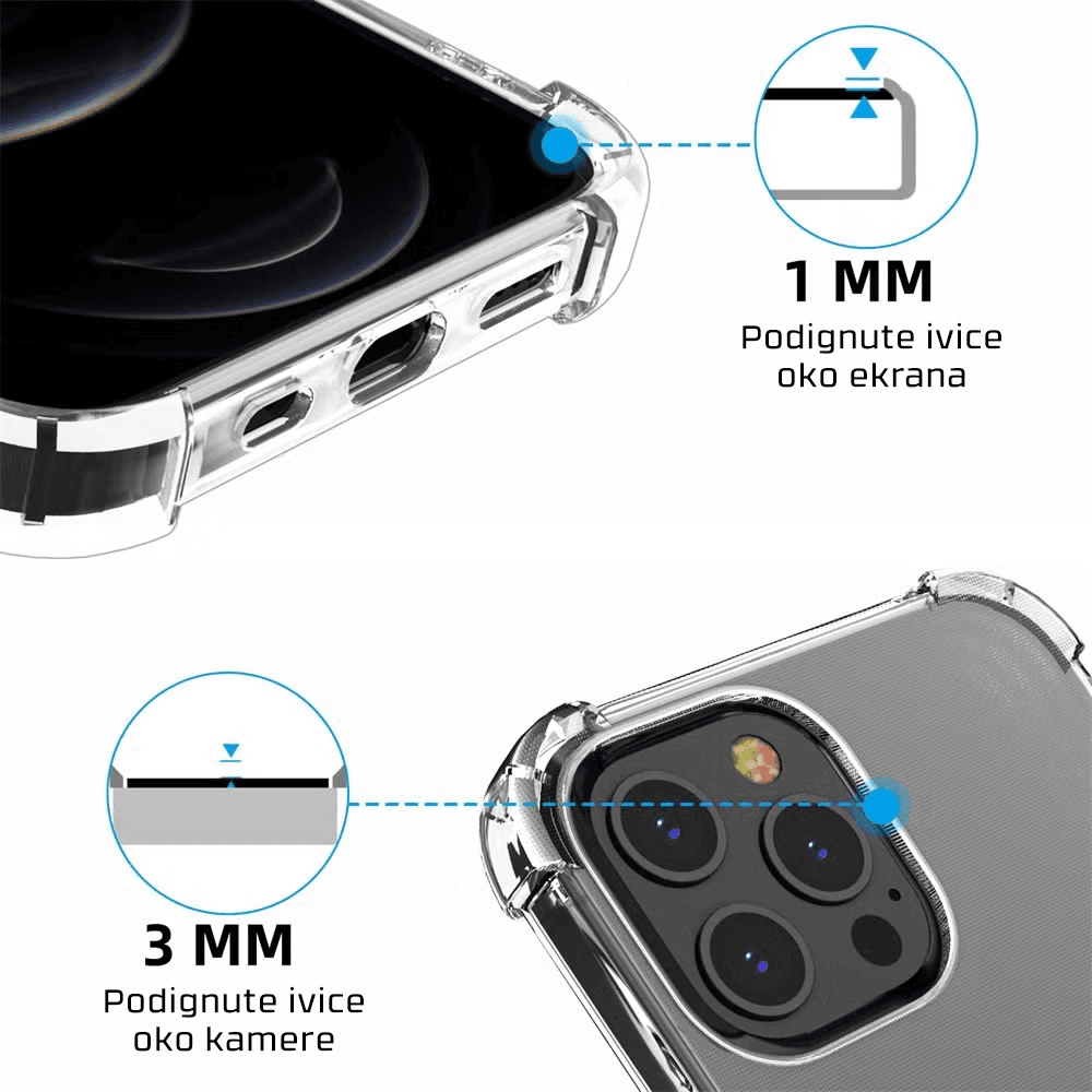 Torbica Transparent Ice Cube za Iphone 16e/17e 6.1