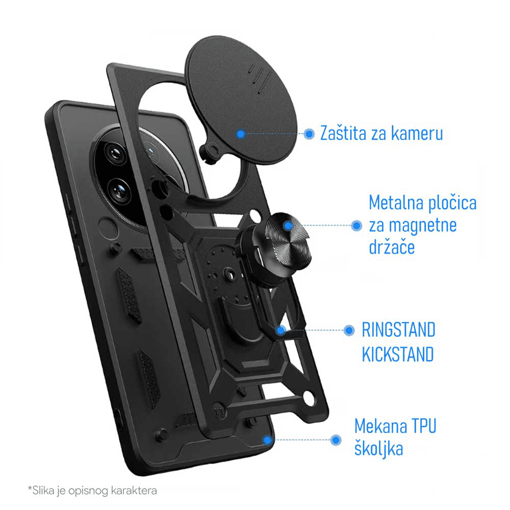 Torbica Hard Shield za Honor X8C Plava