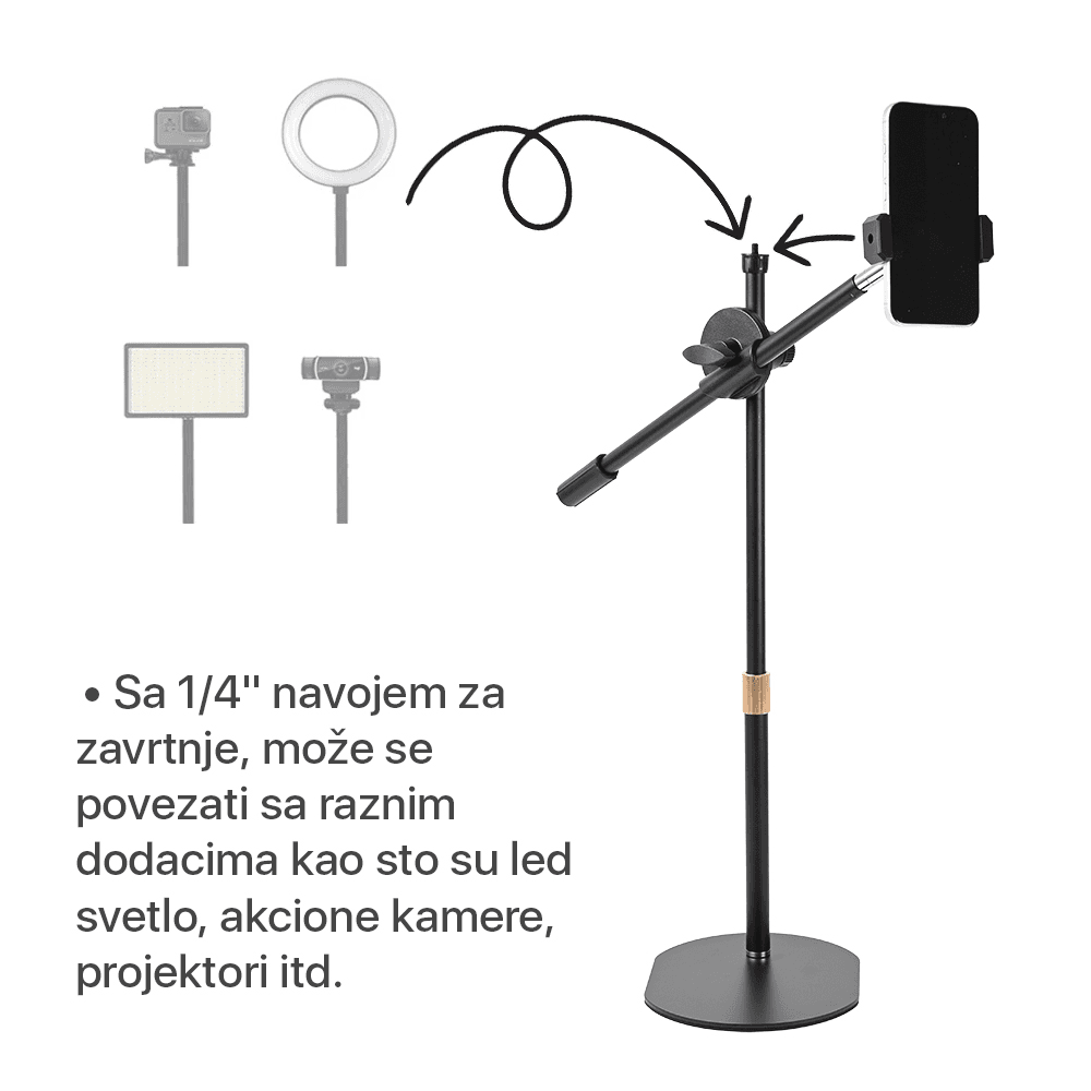 Drzac za Mobilni Telefon 360 Crni