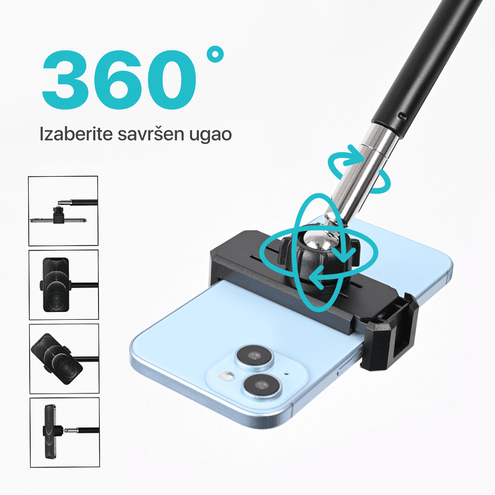 Drzac za Mobilni Telefon 360 Crni