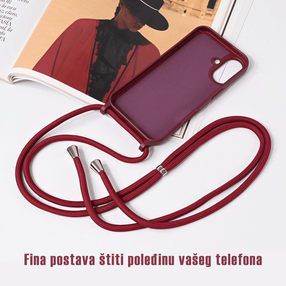 Torbica Crossbody za Iphone 16 6.1 Pink