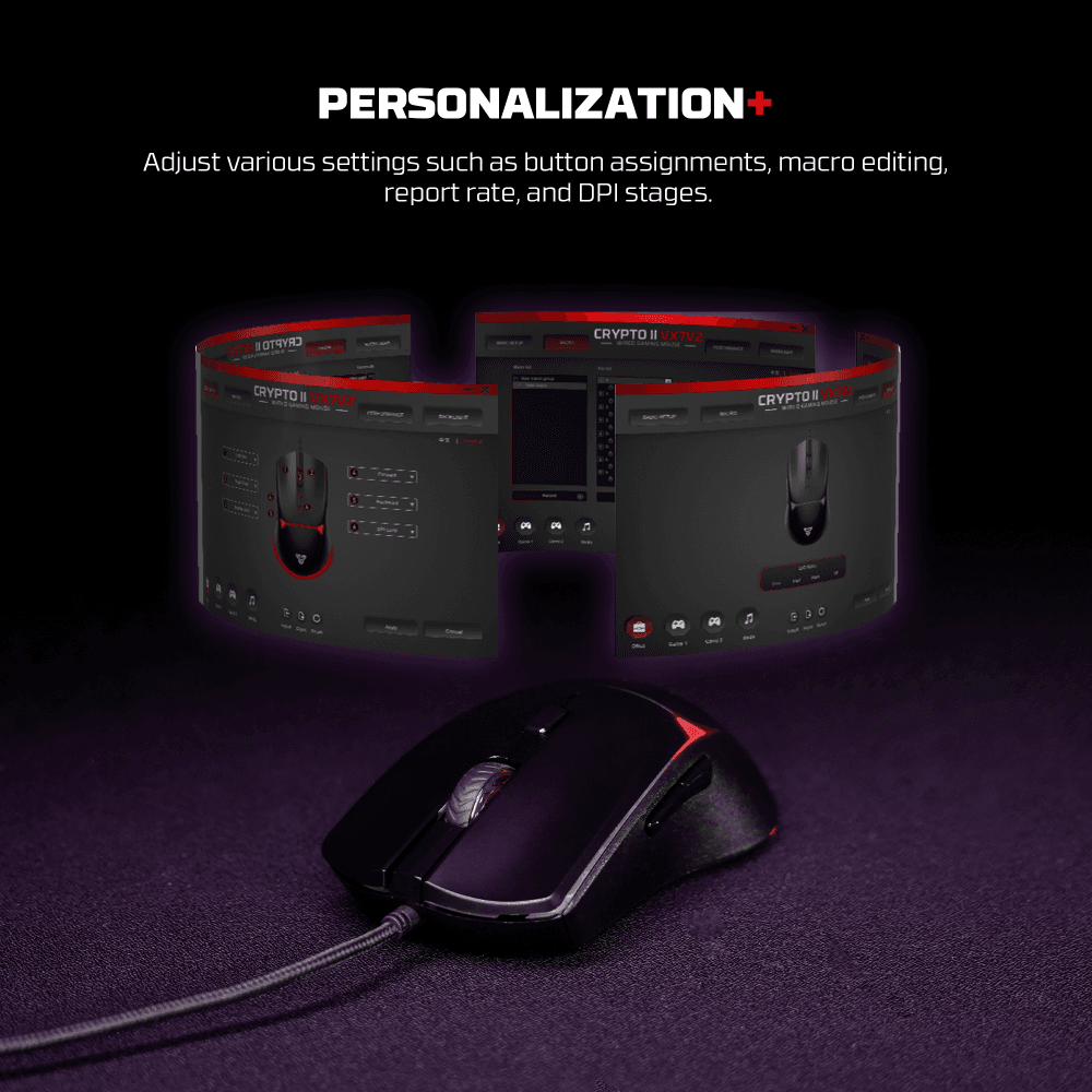 Mis Gaming Fantech VX7V2 Crypto II Crni