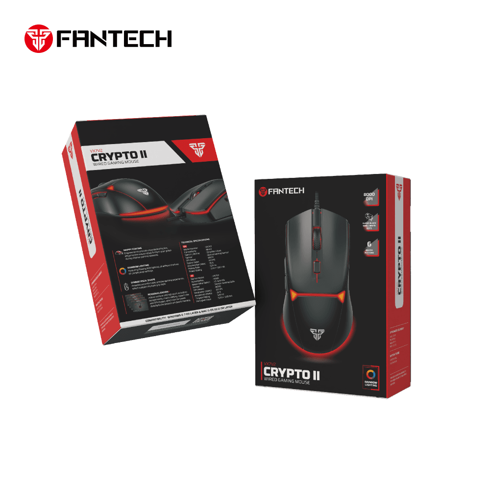 Mis Gaming Fantech VX7V2 Crypto II Crni