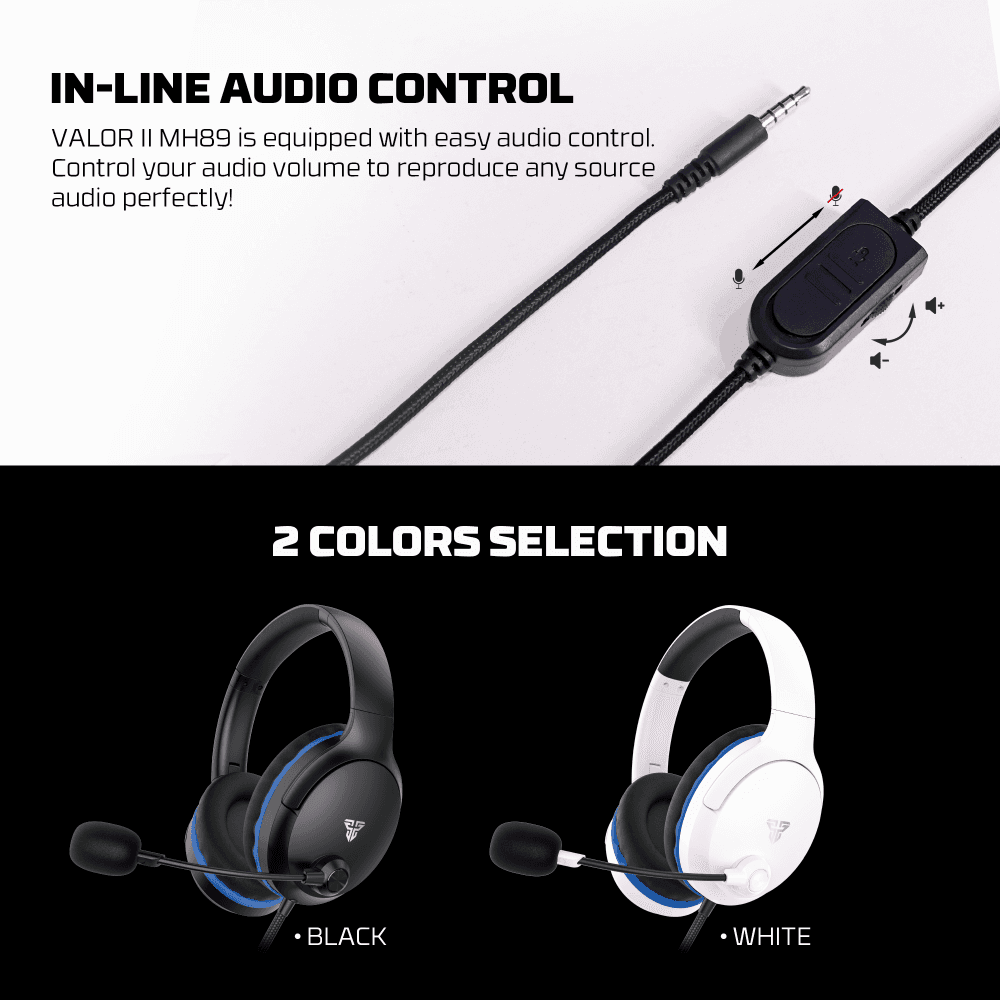 Slusalice Gaming Fantech MH89 Valor II Crne