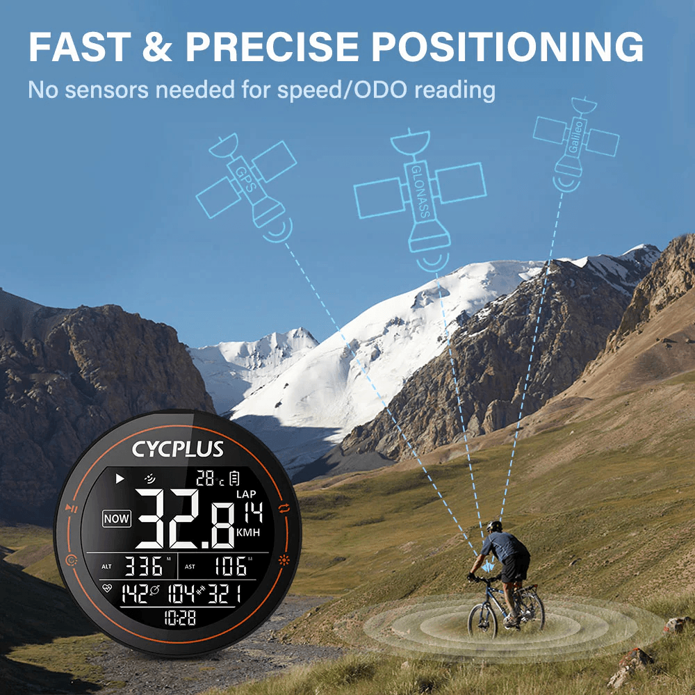 Cycplus M2 GPS Kompjuter za Biciklu Crni